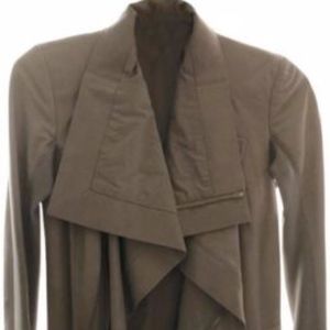 Rick Owens Mid-length Tan Leather Jacket